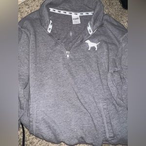 Pink VS Quarter Zip Hoodie